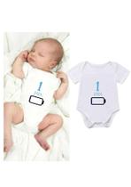 Kit adesivo Loading azul 12 meses mesversario bebe para colar no body