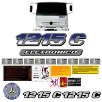 Kit Adesivo Mercedes Benz 1215 C Eletronico + Emblema Truck 33