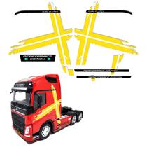 Kit Adesivo Miniatura 1/32 Volvo Fh Performance Amarelo