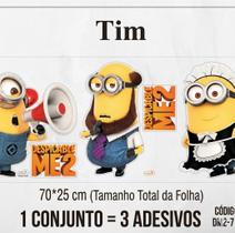 Kit Adesivo Minions Para Personalizar Quarto De Filho - Adesivo De Parede Personagem Meu Malvado 2