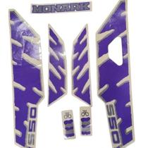 Kit adesivo mobylette monark s-50 94/95 roxa - lbm