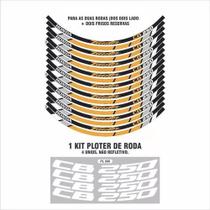 Kit Adesivo Moto Cb 250 Twister Friso Roda Aro Dourado