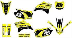 Kit Adesivo Moto Cross Trilha Ttr 230 Amarelo Lm178