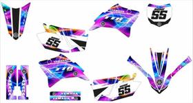 Kit Adesivo Moto Cross Trilha Ttr 230 Colorido Lm155