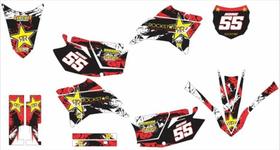 Kit Adesivo Moto Cross Trilha Ttr 230 Rockstar Lm165