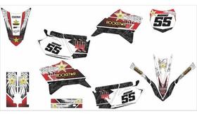 Kit Adesivo Moto Cross Trilha Ttr 230 Rockstar Lm173