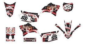 Kit Adesivo Moto Cross Trilha Ttr 230 Tasmânia Lm171