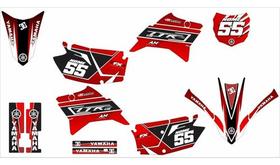 Kit Adesivo Moto Cross Trilha Ttr 230 Vermelho Lm176