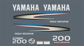 Kit Adesivo Motor Yamaha 200 Hp 4 Tempos Kit Adesivo Motor Yamaha 200 Hp 4 Tempos