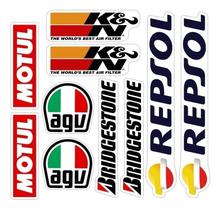 Kit Adesivo Para Capacete Repsol Sem Resina Kit Adesivo Para Capacete Repsol Sem Resina