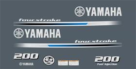Kit Adesivo Para Motor Yamaha F200 Hp Four Stroke Kit Adesivo Para Motor Yamaha F200 Hp Four Stroke