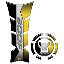 Kit Adesivo Protetor de Tanque Moto Honda CB Twister 300F 2025 - Cinza e Dourado Kit Adesivo Protetor de Tanque Moto Honda CB Twister 300F 2025 - Cinza e Dourado