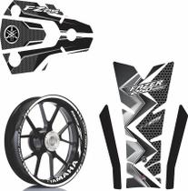 Kit Adesivo Protetor E Friso Yamaha Fazer Fz25 Preto Branco5 Kit Adesivo Protetor E Friso Yamaha Fazer Fz25 Preto Branco5