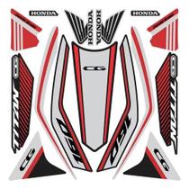 Kit Adesivo Protetor Lateral Honda Cg Titan 160 2024 Cinza