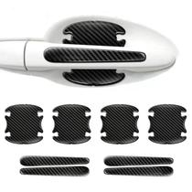 Kit Adesivo Protetor Maçaneta Carro Fibra Carbono Resinado Kit Adesivo Protetor Maçaneta Carro Fibra Carbono Resinado
