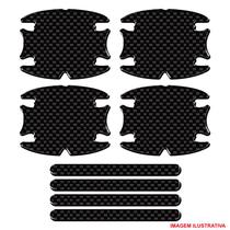 Kit Adesivo Protetor Maçanetas Carro Fibra Carbono Universal Kit Adesivo Protetor Maçanetas Carro Fibra Carbono Universal