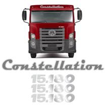 Kit Adesivo Quebra-Sol Emblema Caminhão Constellation 15.180 Kit Adesivo Quebra-Sol Emblema Caminhão Constellation 15.180
