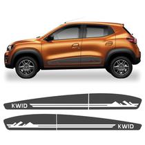 Kit Adesivo Renault Kwid Faixa Lateral Porta 2017/2022 Kwd14 CINZA CHUMBO Kit Adesivo Renault Kwid Faixa Lateral Porta 2017/2022 Kwd14 CINZA CHUMBO