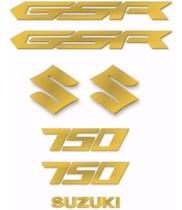 Kit Adesivo Resinado Dourado Moto Suzuki Gsr 750 Resitank Kit Adesivo Resinado Dourado Moto Suzuki Gsr 750 Resitank