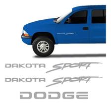 Kit Adesivo Resinado Emblema Lateral traseiro Dodge Dakota