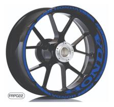 Kit Adesivo Roda Moto Honda + Friso Refletivo Aro 17