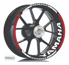 Kit Adesivo Roda Yamaha Moto + Friso Refletivo Universal