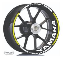 Kit Adesivo Roda Yamaha Moto + Friso Refletivo Universal
