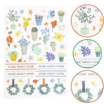 Kit Adesivo Scrapbook Flores Home Sweet Home Artesanato - Maison Du Atelier