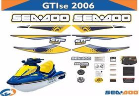 Kit Adesivo Seadoo Gti 130se 2006 Cor Azul Kit Adesivo Seadoo Gti 130se 2006 Cor Azul