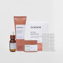 Kit Adesivo Secativo + Hidratante Facial + Gel de Limpeza + Serúm Antiacne (4 Produtos)