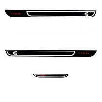 Kit Adesivo Sport Lateral Traseiro T-Cross - Preto