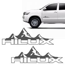 Kit Adesivo Toyota Hilux Montanha Emblema Lateral Decorativo