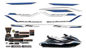 Kit Adesivo Yamaha Fx Cruiser Ho 2019 Preto-azul Kit Adesivo Yamaha Fx Cruiser Ho 2019 Preto-azul