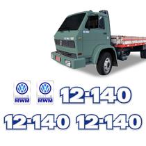 Kit Adesivos 12-140 Emblemas Caminhão Mwm Volkswagen