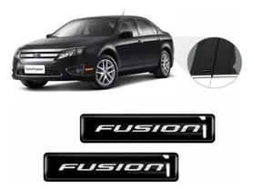 Kit Adesivos 2 Emblemas Lateral Coluna Fusion Resinado 3D