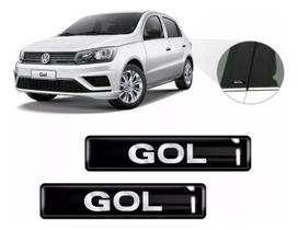 Kit Adesivos 2 Emblemas Lateral Coluna Gol Resinado 3D