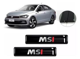Kit Adesivos 2 Emblemas Lateral Coluna Msi Resinado 3d