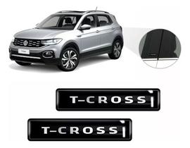 Kit Adesivos 2 Emblemas Lateral Coluna T-cross Resinado 3d Kit Adesivos 2 Emblemas Lateral Coluna T-cross Resinado 3d