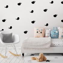 Kit Adesivos 24 Passarinhos Decoração Pássaros Quarto Bebê Sala