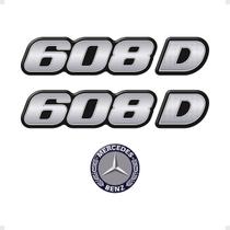 Kit Adesivos 608 D Caminhão Mercedes Benz Cromado - Genérico Kit Adesivos 608 D Caminhão Mercedes Benz Cromado - Genérico