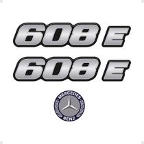 Kit Adesivos 608 E Caminhão Mercedes Benz Cromado - Genérico Kit Adesivos 608 E Caminhão Mercedes Benz Cromado - Genérico