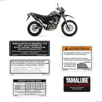Kit Adesivos Advertência Para Moto Yamaha XT 660R Completo