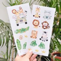 Kit Adesivos Amigos no Jipe Verde