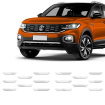 Kit Adesivos Aplique Da Grade T-cross 2020 Cromado/vermelho Kit Adesivos Aplique Da Grade T-cross 2020 Cromado/vermelho