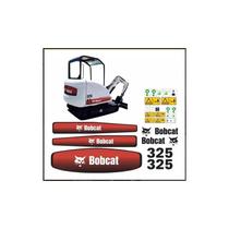Kit Adesivos Bobcat 325 Compatível Mini Escavadeira