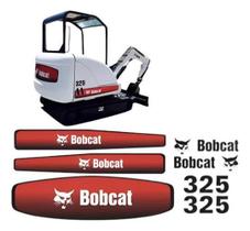 Kit Adesivos Bobcat 325 Para Mini Escavadeira