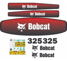 Kit Adesivos Bobcat 325 Para Mini Escavadeira