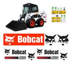 Kit Adesivos Bobcat S510 Para Mini Carregadeira