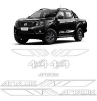 Kit Adesivos Branco Nissan Frontier Attack 4x4 2021