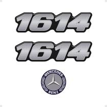 Kit Adesivos Caminhão 1614 Mercedes Benz Cromado - Generico Kit Adesivos Caminhão 1614 Mercedes Benz Cromado - Generico